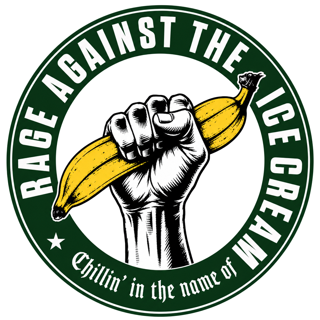 Fist holding bananas — Rage Against The Ice Cream
